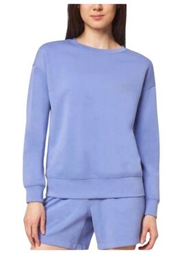 Mondetta Womens Long Sleeve Crewneck Scuba Sweatshirt